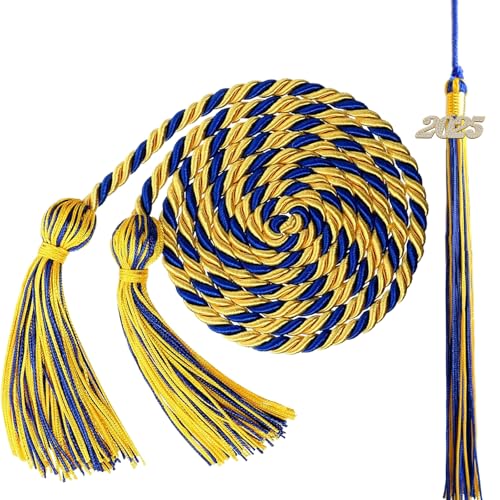 Abschlusskordel Ehrenband Abschlusszubehör Quaste Gold Schatz Blau Kordeln Glückwunsch Absolventen und High School Studenten Happy Graduation Geflochtenes Ehrenseil Schnur Klasse 2025 Abschlusskordel Ehrenband Abschlusszubehör Quaste Gold Schatz Blau Kordeln Glückwunsch Absolventen und High School Studenten Happy Graduation Geflochtenes Ehrenseil Schnur Klasse 2025 von RUIZHUO
