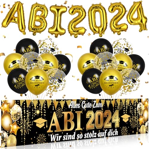 Abschlussfeier Dekorations 2024 Schwarz Gold Graduation Deko 2024 Abschlussfeier Luftballons Girlande ABI 2024 Luftballons Graduation Dekoration ABI 2024 Deko Schwarzgold-Abschlussdekoration Abschlussfeier Dekorations 2024 Schwarz Gold Graduation Deko 2024 Abschlussfeier Luftballons Girlande ABI 2024 Luftballons Graduation Dekoration ABI 2024 Deko Schwarzgold-Abschlussdekoration von RUMIA