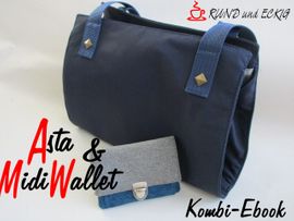 Kombi-Ebook Tasche "Asta" & "MidiWallet" Kombi-Ebook Tasche "Asta" & "MidiWallet" von RUND und ECKIG