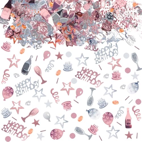Konfetti Geburtstag 1000 Stück, Konfetti Geburtstag Tischdeko HAPPY BIRTHDAY Konfetti, Streudeko Geburtstag Tischdeko für Geburtstag Deko Tisch, Glitzer Konfetti Rose Gold Konfetti für Geburtstag Konfetti Geburtstag 1000 Stück, Konfetti Geburtstag Tischdeko HAPPY BIRTHDAY Konfetti, Streudeko Geburtstag Tischdeko für Geburtstag Deko Tisch, Glitzer Konfetti Rose Gold Konfetti für Geburtstag von RUNEAY