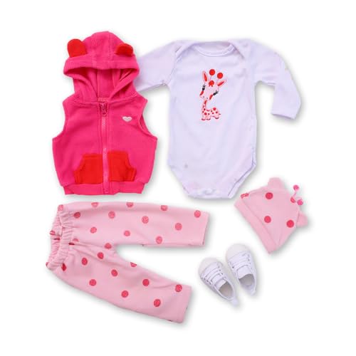 RUNGQIANY Reborn Baby Kleidung 0-6 Monate Reborn Baby Puppe 55cm Kleidung Passt 50cm-55cm Reborn Doll Girl Fawn Set Jungen Und MäDchen Kleidung Geschenke Reborn Baby Kleidung MäDchen RUNGQIANY Reborn Baby Kleidung 0-6 Monate Reborn Baby Puppe 55cm Kleidung Passt 50cm-55cm Reborn Doll Girl Fawn Set Jungen Und MäDchen Kleidung Geschenke Reborn Baby Kleidung MäDchen von RUNGQIANY