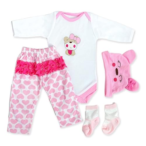 RUNGQIANY Reborn Baby Kleidung 55cm MäDchen Vier Jahreszeiten Tragbar Reborn Baby Passt 50cm-55cm Neugeborene GrößE Reborn Puppe Jungen Und MäDchen Puppen-Kleidung(Reborn Baby Kleidung 55cm 22 Zoll) RUNGQIANY Reborn Baby Kleidung 55cm MäDchen Vier Jahreszeiten Tragbar Reborn Baby Passt 50cm-55cm Neugeborene GrößE Reborn Puppe Jungen Und MäDchen Puppen-Kleidung(Reborn Baby Kleidung 55cm 22 Zoll) von RUNGQIANY