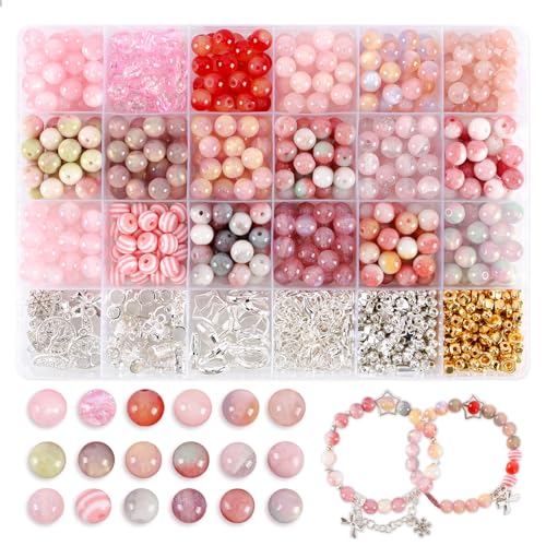 Perlen-Armband-Bastelset (Rosa) von RUOMOXI Y