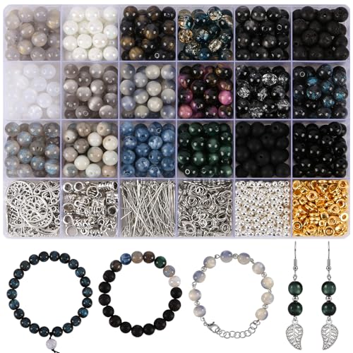Perlen-Armband-Bastelset (schwarz) von RUOMOXI Y