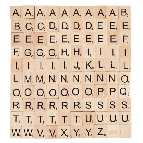 100 Stück Scrabble Buchstaben Holz Alphabet Fliesen Buchstaben,Buchstaben a bis Z Puzzle Holz Buchstaben Handwerk Geschenk Schlafzimmer Decor von blank Holz für Kunsthandwerk DIY 100 Stück Scrabble Buchstaben Holz Alphabet Fliesen Buchstaben,Buchstaben a bis Z Puzzle Holz Buchstaben Handwerk Geschenk Schlafzimmer Decor von blank Holz für Kunsthandwerk DIY von RUOXIXI
