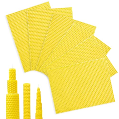 RUOXIXI 6 Stück Bienenwachskerzen Selber Machen set,Bienenwachs für Kerzen aus Platten,Bastelset Weihnachten,Wachsplatten Weihnachts Erwachsene,Bienenwachsplatten für Basteln-20×15cm RUOXIXI 6 Stück Bienenwachskerzen Selber Machen set,Bienenwachs für Kerzen aus Platten,Bastelset Weihnachten,Wachsplatten Weihnachts Erwachsene,Bienenwachsplatten für Basteln-20×15cm von RUOXIXI