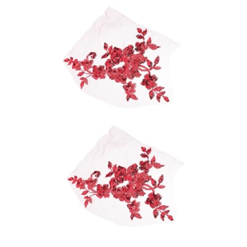 Bestickte Stoffaufnäher, Applikationen für Kleidung, 2 Stück, Blumen-Aufnäher, Spitzenapplikation Bestickte Stoffaufnäher, Applikationen für Kleidung, 2 Stück, Blumen-Aufnäher, Spitzenapplikation von RURUR