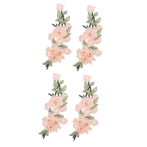 Bestickte Stoffaufnäher mit Blumenmuster, Applikationen für Kleidung, 4 Stück bestickte Blumenapplikationen Bestickte Stoffaufnäher mit Blumenmuster, Applikationen für Kleidung, 4 Stück bestickte Blumenapplikationen von RURUR
