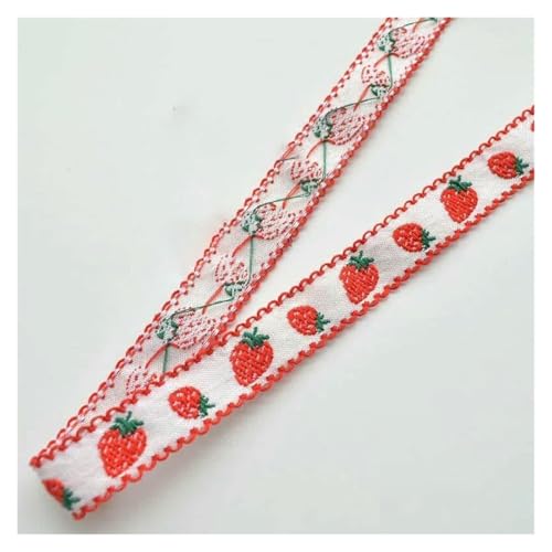 Jacquard-Band, bestickter Stoff, 1 m, Blumenstickerei, Jacquard-Spitzenband, Basteln, Rot Jacquard-Band, bestickter Stoff, 1 m, Blumenstickerei, Jacquard-Spitzenband, Basteln, Rot von RURUR