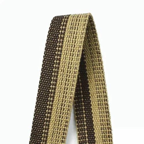 Jacquard-Band, bestickter Stoff, 2 m Polyester-Baumwoll-Gurtband, Etikettenbänder (Kaffee) von RURUR