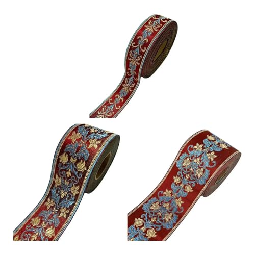 Jacquard-Band, bestickter Stoff, Kleidungsdekoration, 5 m, Nähband, Stoffverzierung (8 cm) von RURUR