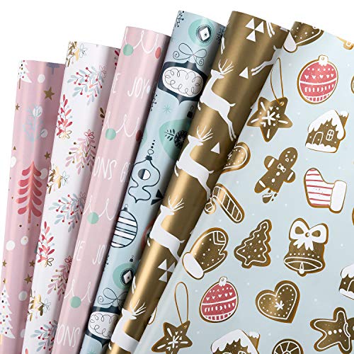 RUSPEPA Geschenkpapierblatt - Hirsch- Und Weihnachtsbaum-Design, Perfekt Für Weihnachten, Feiertage, Babyparty-Geschenkpapier - 1 Rolle Enthält 6 Blatt - 44,5 X 76 cm Pro Blatt RUSPEPA Geschenkpapierblatt - Hirsch- Und Weihnachtsbaum-Design, Perfekt Für Weihnachten, Feiertage, Babyparty-Geschenkpapier - 1 Rolle Enthält 6 Blatt - 44,5 X 76 cm Pro Blatt von RUSPEPA