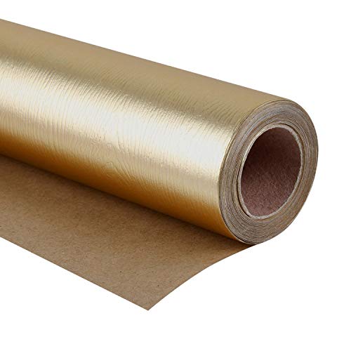 RUSPEPA Geschenkpapierrolle – Grundtextur Mattgold Für Geburtstag, Urlaub, Hochzeit, Babyparty – 43,2 cm X 5 m RUSPEPA Geschenkpapierrolle – Grundtextur Mattgold Für Geburtstag, Urlaub, Hochzeit, Babyparty – 43,2 cm X 5 m von RUSPEPA