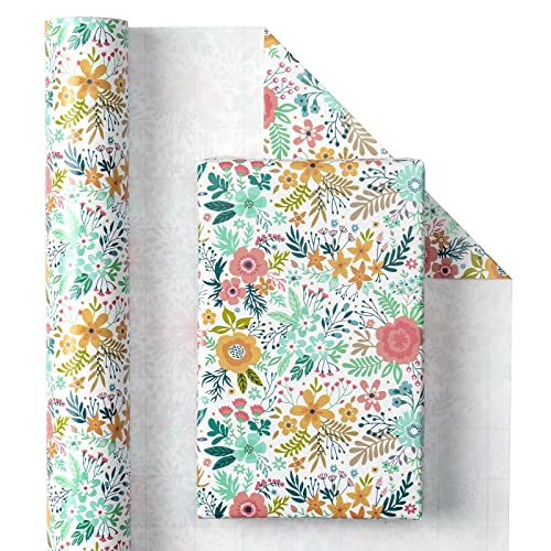 RUSPEPA Geschenkpapierrolle - Schönes Blumendesign Für Geburtstag, Muttertag - 43,2 cm X 10 m RUSPEPA Geschenkpapierrolle - Schönes Blumendesign Für Geburtstag, Muttertag - 43,2 cm X 10 m von RUSPEPA