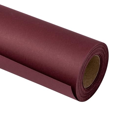 RUSPEPA Kraftpapierrolle – 44,5 cm x 10 m – recycelbares Papier, perfekt zum Einpacken, Basteln, Verpacken, Bodenbelag, Stauholz, Paket, Tischläufer, Weinrot RUSPEPA Kraftpapierrolle – 44,5 cm x 10 m – recycelbares Papier, perfekt zum Einpacken, Basteln, Verpacken, Bodenbelag, Stauholz, Paket, Tischläufer, Weinrot von RUSPEPA