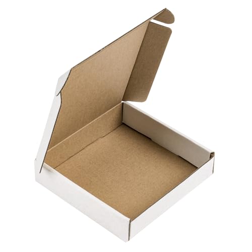 RUSPEPA Recycelbare Versandtaschen aus Wellpappe – Karton, perfekt für den Versand, klein – 12,7 x 12,7 x 2,5 cm – 50 Stück – Weiß RUSPEPA Recycelbare Versandtaschen aus Wellpappe – Karton, perfekt für den Versand, klein – 12,7 x 12,7 x 2,5 cm – 50 Stück – Weiß von RUSPEPA