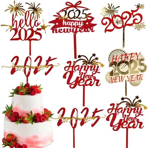 6 Stück 2025 Tortenaufsatz Happy New Year Acryl Kuchen Topper Baby Shower Kuchen Geburtstag Party Kuchen Flagge Dekorationen Weihnachten Jahrestag Abschluss Heimbedarf 6 Stück 2025 Tortenaufsatz Happy New Year Acryl Kuchen Topper Baby Shower Kuchen Geburtstag Party Kuchen Flagge Dekorationen Weihnachten Jahrestag Abschluss Heimbedarf von RUSTAMM