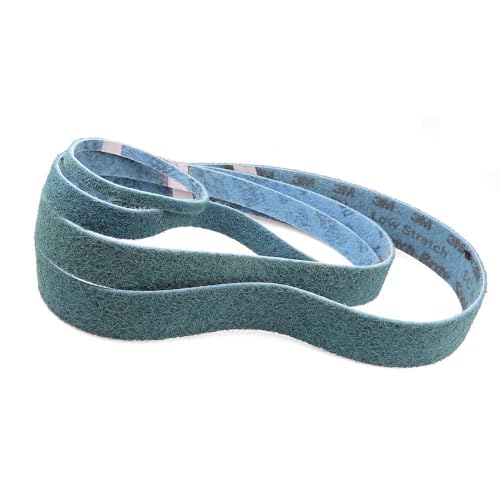 Schleifbänder, Sandstrahlwerkzeuge, 1 Stück Schleifband aus Nylon-Vlies, sehr grobes Schleifen bis feines Polieren(Blue P400,2000 x 50 mm) von RUTHYEARS