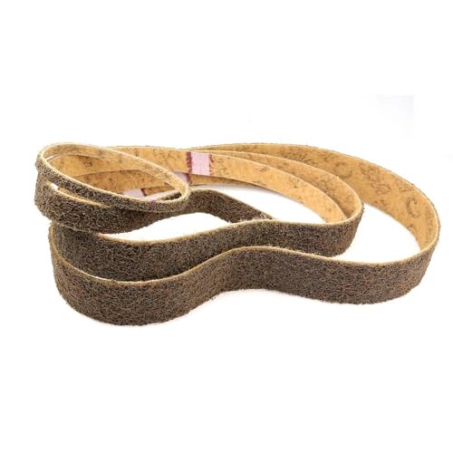 Schleifbänder, Sandstrahlwerkzeuge, 1 Stück Schleifband aus Nylon-Vlies, sehr grobes Schleifen bis feines Polieren(Brown P150,740 x 40 mm) von RUTHYEARS