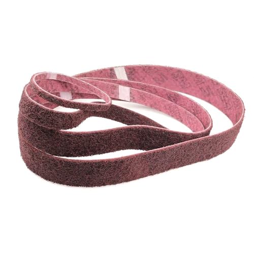 Schleifbänder, Sandstrahlwerkzeuge, 1 Stück Schleifband aus Nylon-Vlies, sehr grobes Schleifen bis feines Polieren(Red P240,740 x 40 mm) von RUTHYEARS