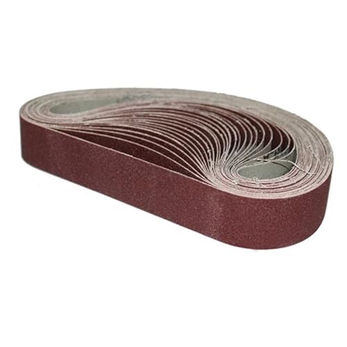 Schleifbänder, Sandstrahlwerkzeuge, 10 Stück, Körnung 40–1000, Schleifband, 10 x 330 mm, 3/8 x 13 Zoll, Schleifband for Holz, Weichmetall, Polier- und Schleifwerkzeug(400) von RUTHYEARS