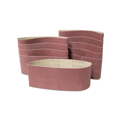 Schleifbänder, Sandstrahlwerkzeuge, 10 Stück Schleifbänder 533 x 75 mm Kx167 Schleifmaschinen Metallpolier-Schleifband(400) von RUTHYEARS