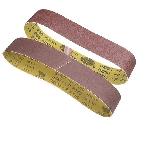 Schleifbänder, Sandstrahlwerkzeuge, 2 Stück Schleifband 1220 x 50 mm Schleifband for Polieren von Holz und Weichmetall(600) von RUTHYEARS