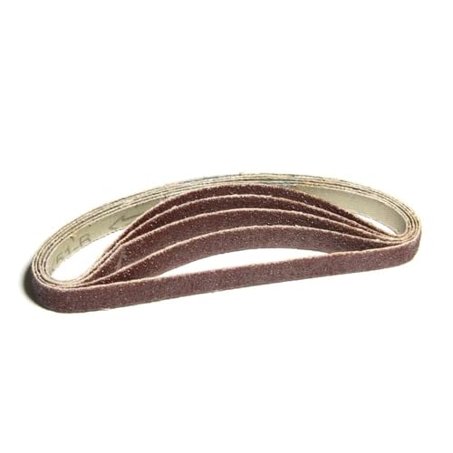 Schleifbänder, Sandstrahlwerkzeuge, 5 Stück, 10 x 330 mm, Schleifband, Bandschleifer, Schleifpapier, 3/8 x 13 Zoll, Aluminiumoxid, Zubehör for Elektrowerkzeuge zur Holzbearbeitung(Grit 120) von RUTHYEARS
