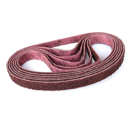 Schleifbänder, Sandstrahlwerkzeuge, Schleifband aus Vlies, Schleifband aus Nylon, Polierschleifband aus Edelstahl, Schleifband aus groben bis feinen Fasern, 1 Stück(240 Red,NYLON 60X260MM) von RUTHYEARS