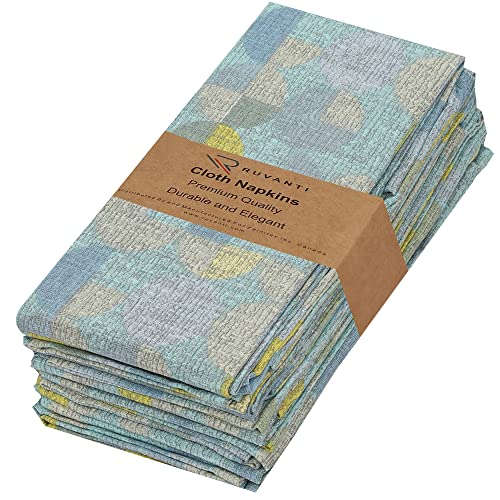Ruvanti Stoffservietten, 6 Stück, 45.7x45.7 cm, weich und saugfähig, 100% Baumwolle, waschbar und wiederverwendbar. Leinenserviette für Weihnachten, Hochzeiten, Partys – Vierteljährlich Ruvanti Stoffservietten, 6 Stück, 45.7x45.7 cm, weich und saugfähig, 100% Baumwolle, waschbar und wiederverwendbar. Leinenserviette für Weihnachten, Hochzeiten, Partys – Vierteljährlich von RUVANTI