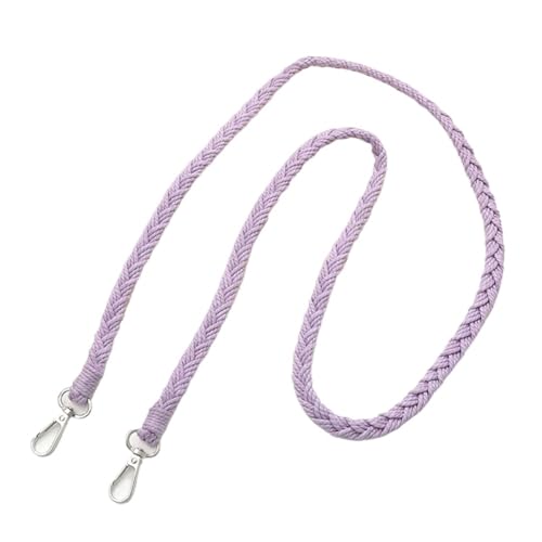 Geflochtener Taschengurt 2 Pcs Handwoven Geflochtene Riemen for Schulter Umhängetasche Gürtel Anti Verlust Telefon Gurt Hängenden Seil(Purple) von RUWLFE