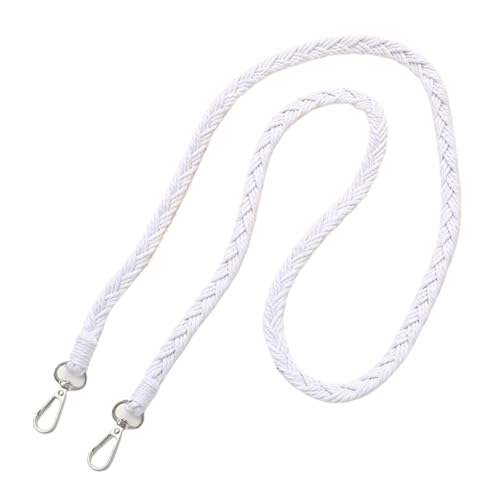 Geflochtener Taschengurt 2 Pcs Handwoven Geflochtene Riemen for Schulter Umhängetasche Gürtel Anti Verlust Telefon Gurt Hängenden Seil(White) von RUWLFE