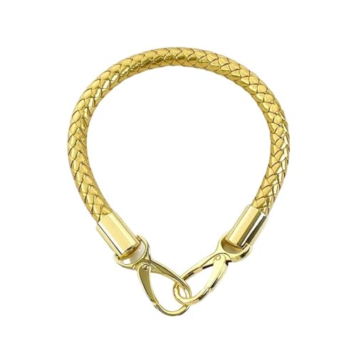 Geflochtener Taschengurt 2 Stück Ledergriffe aus gewebtem Seil, Metallschnallen, for Handtaschen, Schultertaschen, Riemen, DIY-Ersatztaschenzubehör(Color 3,40cm) von RUWLFE