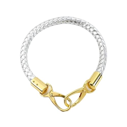 Geflochtener Taschengurt 2 Stück Ledergriffe aus gewebtem Seil, Metallschnallen, for Handtaschen, Schultertaschen, Riemen, DIY-Ersatztaschenzubehör(Color 4,30cm) von RUWLFE