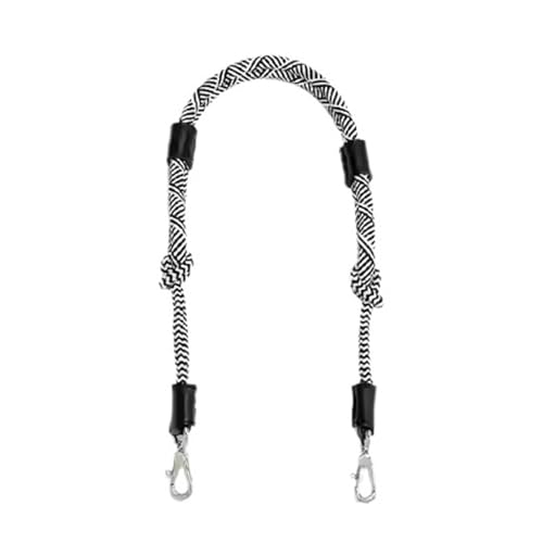 RUWLFE Geflochtener Taschengurt 3 Pcs Tasche Strap Braid Strap Seil 78cm Schulter Gurt Handtasche Ersatz Geflochtene Griffe(Black) von RUWLFE