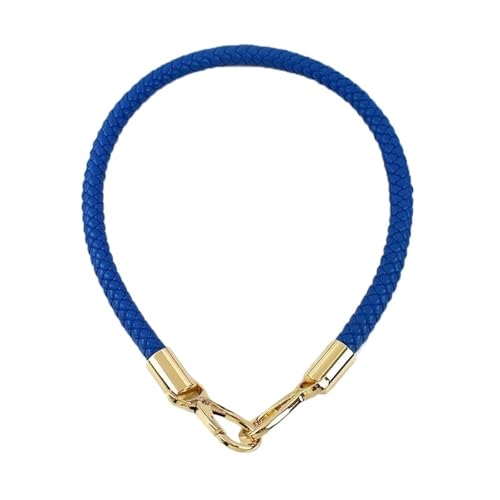 RUWLFE Geflochtener Taschengurt 4 Stück 30–60 cm Bunte Taschengurte aus PU-Leder for Handtaschengriffe, Goldfarbene Kettenschnalle, Webriemen, DIY-Taschenzubehör(Color 11,50cm) von RUWLFE