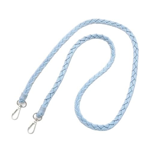 RUWLFE Geflochtener Taschengurt 4 Stück Vielseitiger handgewebter geflochtener Taschengurt, Abnehmbarer Ersatzgurt for Damen-Umhängetaschen(Blue) von RUWLFE
