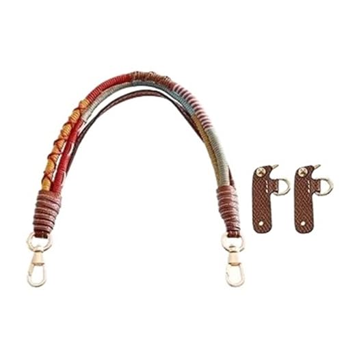 RUWLFE Geflochtener Taschengurt Leder Ersatz Taschengurt Tasche Gewebter Schultergurt DIY Taschenzubehör(Mix Color 2) von RUWLFE