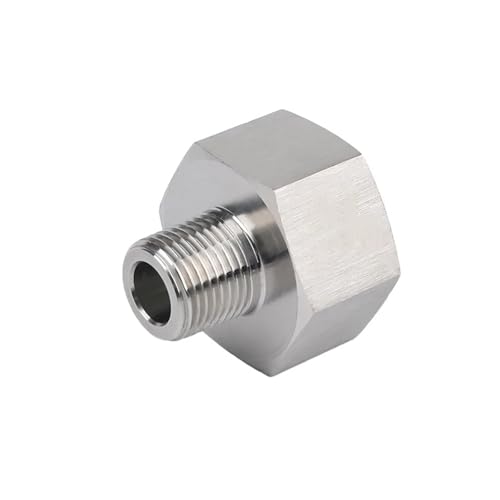 RVBLRDSE 1/8" BSPP Female to 1/4" BSPP Male Thread 304 Stainless Steel Pipe Fitting Reducer Bushing Connector RVBLRDSE 1/8" BSPP Female to 1/4" BSPP Male Thread 304 Stainless Steel Pipe Fitting Reducer Bushing Connector von RVBLRDSE