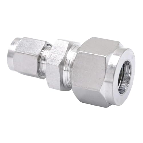 RVBLRDSE Fit Tube O.D 8mm to 12mm 304 Stainless Reducer Sleeve Ferrule Pneumatic Air Connector Pipe Adapter von RVBLRDSE