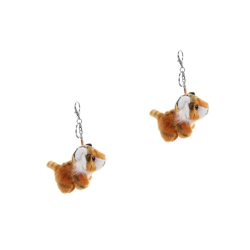 RVHAOODI 2pcs Tiger Plüschschlüsselkettengefüllter Tierschlüssel für Kinder Partydekorationen RVHAOODI 2pcs Tiger Plüschschlüsselkettengefüllter Tierschlüssel für Kinder Partydekorationen von RVHAOODI