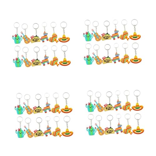 RVHAOODI 48 PCs Schlüsselkette Cactus Schlüsselbund Cinco de Mayo Keychain Geldbörse Charmanhänger Taco Keyrings Fiesta Party bevorzugt Fiesta Keychain Anhänger Maraca Keychains Funny Keyring PVC RVHAOODI 48 PCs Schlüsselkette Cactus Schlüsselbund Cinco de Mayo Keychain Geldbörse Charmanhänger Taco Keyrings Fiesta Party bevorzugt Fiesta Keychain Anhänger Maraca Keychains Funny Keyring PVC von RVHAOODI