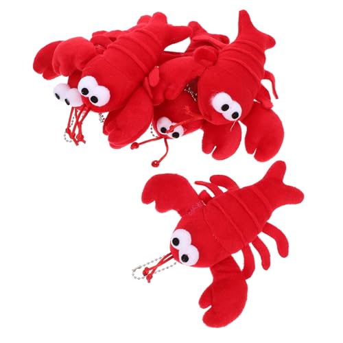 RVHAOODI 5pcs Fluffy Lobster Stoffteed Animal Schlüsselanhäntel süße Plüsch -Schlüsselbund -Reize für Taschen Kawaii Accessoire für Erwachsene einzigartige Hummerkrabbendesign für Freunde RVHAOODI 5pcs Fluffy Lobster Stoffteed Animal Schlüsselanhäntel süße Plüsch -Schlüsselbund -Reize für Taschen Kawaii Accessoire für Erwachsene einzigartige Hummerkrabbendesign für Freunde von RVHAOODI