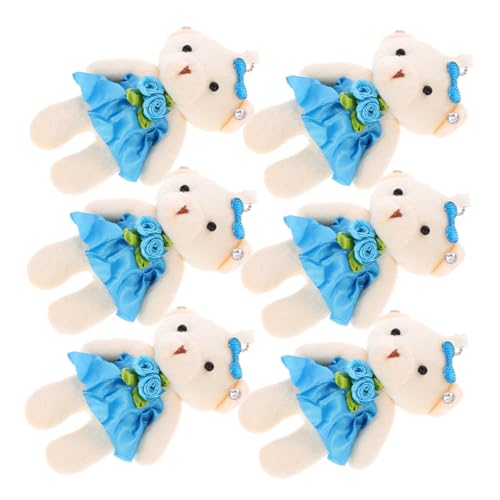 RVHAOODI 6pcs Bärenplüschpuppen mit hängenden Ketten für Schlüsselbund -Bouquet DIY Crafts Cartoon Bär für Hochzeitsdekorationen Party Gefälligkeiten RVHAOODI 6pcs Bärenplüschpuppen mit hängenden Ketten für Schlüsselbund -Bouquet DIY Crafts Cartoon Bär für Hochzeitsdekorationen Party Gefälligkeiten von RVHAOODI
