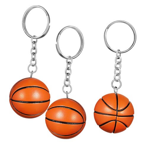 RVHAOODI Basketballschlüsselkette in Plastik PU 3 Pack Sport Accessoire Jungen Mädchen Party Favor RVHAOODI Basketballschlüsselkette in Plastik PU 3 Pack Sport Accessoire Jungen Mädchen Party Favor von RVHAOODI