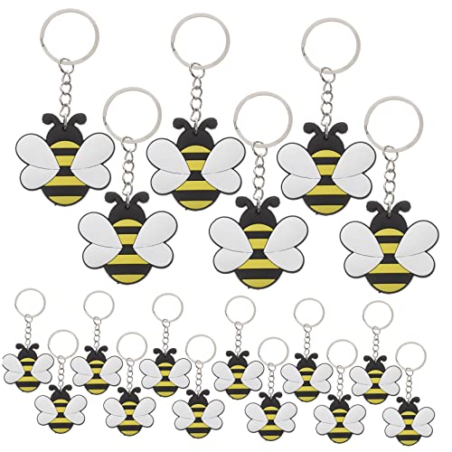 RVHAOODI Humble Bee 24PCS Biene Schlüsselbiene Metall Biene Anhänger Dekorative Schlüsselring für Rucksackschlüsselkettenanhänger RVHAOODI Humble Bee 24PCS Biene Schlüsselbiene Metall Biene Anhänger Dekorative Schlüsselring für Rucksackschlüsselkettenanhänger von RVHAOODI