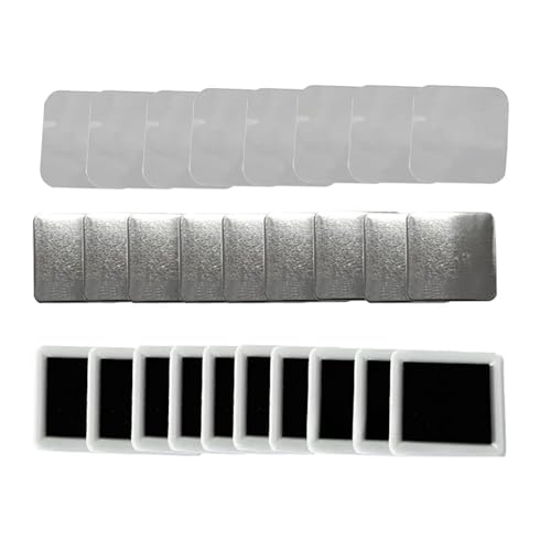 RVIFY Buttonmaschine 50x50mm Quadrat Kühlschrank Abzeichen Presse Maschine Rotierenden Manuelle Herstellung Kühlschrank Magnet Abzeichen Pins Badge Making Kit(50PCS Magnet Part) von RVIFY