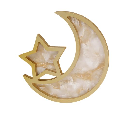 Eid Festival Dekoration Lama Tanz Snackteller Mond und Stern Dessertteller Tischdekoration für Urlaub und Tischversammlung Eid von RWAJZAX