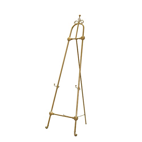 Ständer für Poster, gold/schwarz/weiß, tragbare Kunststaffelei für Boden, verstellbare Metall-Staffelei, Halterung, 120 cm/150 cm hoch Ständer für Poster, gold/schwarz/weiß, tragbare Kunststaffelei für Boden, verstellbare Metall-Staffelei, Halterung, 120 cm/150 cm hoch von RWCCCRW