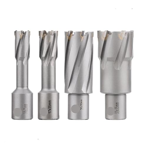HAMPTON TCT Hohlbohrer 12-32mm Weldonschaft Hartmetall-Ringschneider TiCN-Beschichtung Lochsägenschneider Metalllochbohrer(30x35mm,None Coated) von RWFRKABNK
